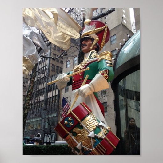 Rockefeller Center Drummer Boy KerstNew York Poster (Voorkant)