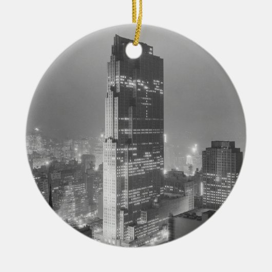 Rockefeller Center en RCA Building New York City Keramisch Ornament (Voorkant)