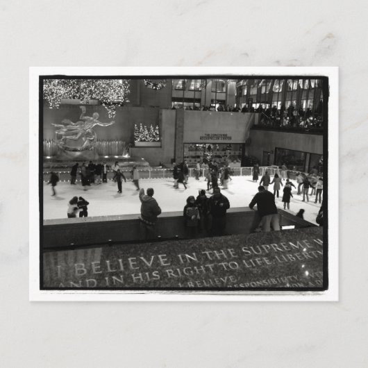 Rockefeller Center Ice Rick Briefkaart (Voorkant)