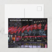 Rockefeller Center ijskrankel NYC-foto Briefkaart (Voorkant / Achterkant)