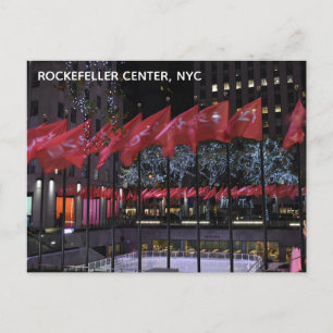Rockefeller Center ijskrankel NYC-foto Briefkaart