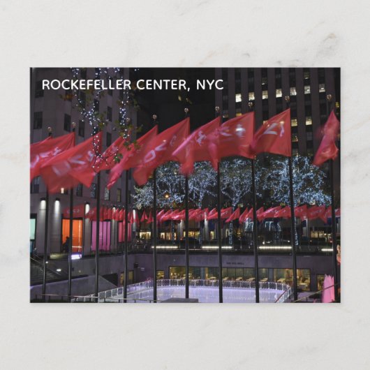 Rockefeller Center ijskrankel NYC-foto Briefkaart (Voorkant)