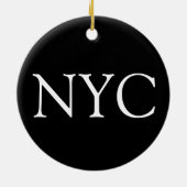 Rockefeller Center ijskrankel NYC-foto Keramisch Ornament (Achterkant)