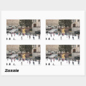 Rockefeller Center ijskrankel NYC-foto Rechthoekige Sticker (Vel)