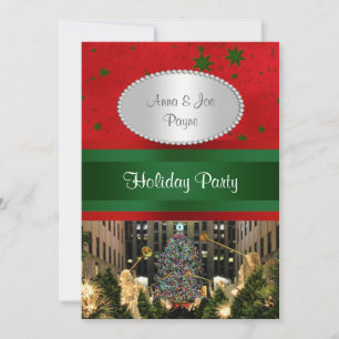 Rockefeller Center kerstboom, Red Grn Stars P Kaart