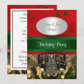 Rockefeller Center kerstboom, rode groene sterren  Kaart (Voorkant / Achterkant)