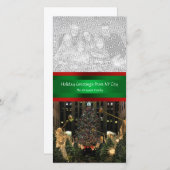 Rockefeller Center kerstboom, uw foto Feestdagenkaart (Voorkant / Achterkant)