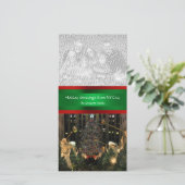 Rockefeller Center kerstboom, uw foto Feestdagenkaart (Staand voorkant)