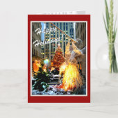 Rockefeller Center Kerstboom Wenskaarten Feestdagen Kaart (Voorkant)