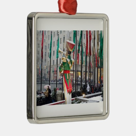Rockefeller Center Kerstmis Metalen Ornament (Rechts)