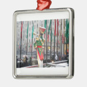 Rockefeller Center Kerstmis Metalen Ornament (Links)