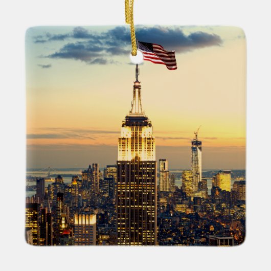 Rockefeller Center Manhattan New York City Keramisch Ornament (Voorkant)