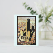  Rockefeller Center New York City AD Briefkaart (Staand voorkant)