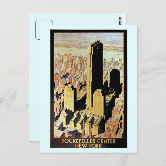  Rockefeller Center New York City AD Briefkaart (Voorkant / Achterkant)