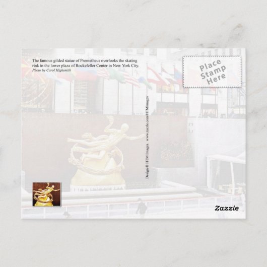 Rockefeller Center, New York City Briefkaart (Achterkant)
