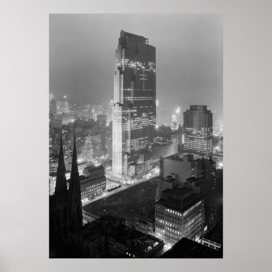 Rockefeller Center New york NY 1933 Poster (Voorkant)