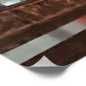 Rockefeller Center New York NY Red-kerstballen Poster (Hoek)