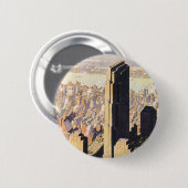 Rockefeller Center New York Ronde Button 5,7 Cm (Voorkant /achterkant)