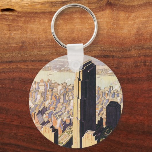Rockefeller Center New York Sleutelhanger (Voorkant)