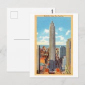 Rockefeller Center, New York, Vintage Travel Briefkaart (Voorkant / Achterkant)