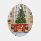 Rockefeller Center Plaza kerstboomversiering Keramisch Ornament (Rechts)