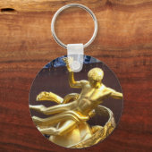 Rockefeller Center Prometheus Statue Sleutelhanger (Voorkant)