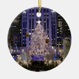 Rockefeller Center's Angels & kerstboom - Keramisch Ornament