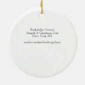 Rockefeller Center's Angels & kerstboom - Keramisch Ornament (Achterkant)