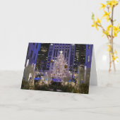 Rockefeller Center's engelen & kerstboom, NYC Kaart (Gele Bloem)