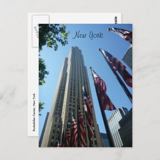 rockefeller gemarkeerd briefkaart (Voorkant / Achterkant)