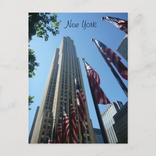 rockefeller gemarkeerd briefkaart (Voorkant)