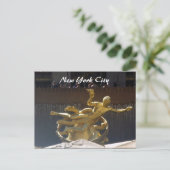 rockefeller goud briefkaart (Staand voorkant)