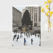 Rockefeller kerstboomschilderroze New York Kaart (Gele Bloem)