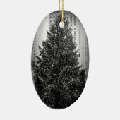 Rockefeller kerstboomversiering keramisch ornament (Rechts)