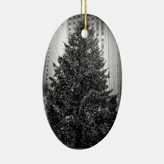 Rockefeller kerstboomversiering keramisch ornament (Rechts)