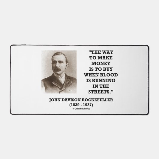 Rockefeller Koop Wanneer Bloed Door de Straten Loo Bureaumat (Voorkant)