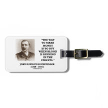 Rockefeller koopt wanneer het bloed in straten loo