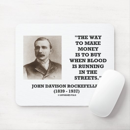 Rockefeller koopt wanneer het bloed in straten loo muismat (Met muis)