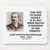 Rockefeller koopt wanneer het bloed in straten loo muismat (Voorkant)
