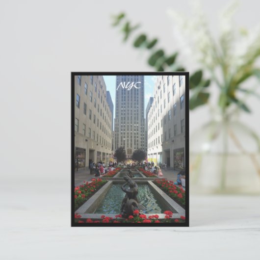 rockefeller loop nyc briefkaart (Staand voorkant)