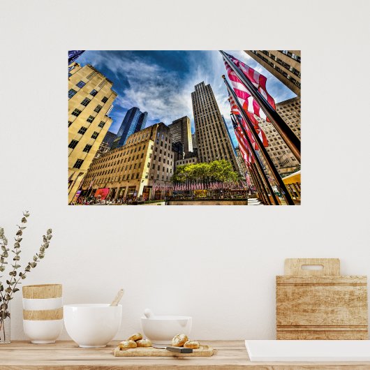 Rockefeller Plaza, 4 juli 2010 Poster (Keuken)