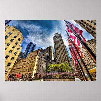 Rockefeller Plaza, 4 juli 2010 Poster