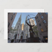 Rockefeller Plaza in NYC Briefkaart (Voorkant / Achterkant)