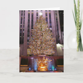 Rockefeller Plaza Kerstboom Kaart
