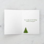 Rockefeller Plaza NYC-kerstengel Feestdagen Kaart (Binnen)