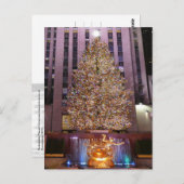 Rockefeller Plaza's kerstboom - briefkaart (Voorkant / Achterkant)