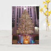 Rockefeller Plaza's Kerstboom -  Kaart (Gele Bloem)