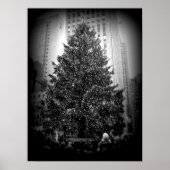Rockefeller Poster met kerstbomen (Voorkant)
