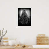 Rockefeller Poster met kerstbomen (Keuken)