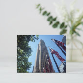 rockefeller-vlaggen briefkaart (Staand voorkant)